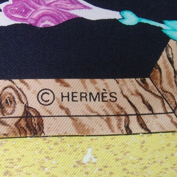 534181AL (S2) Hermes Scarf Carre 90 Pierres d' Orient et d' Occident Multicolor - Picture 9 of 10